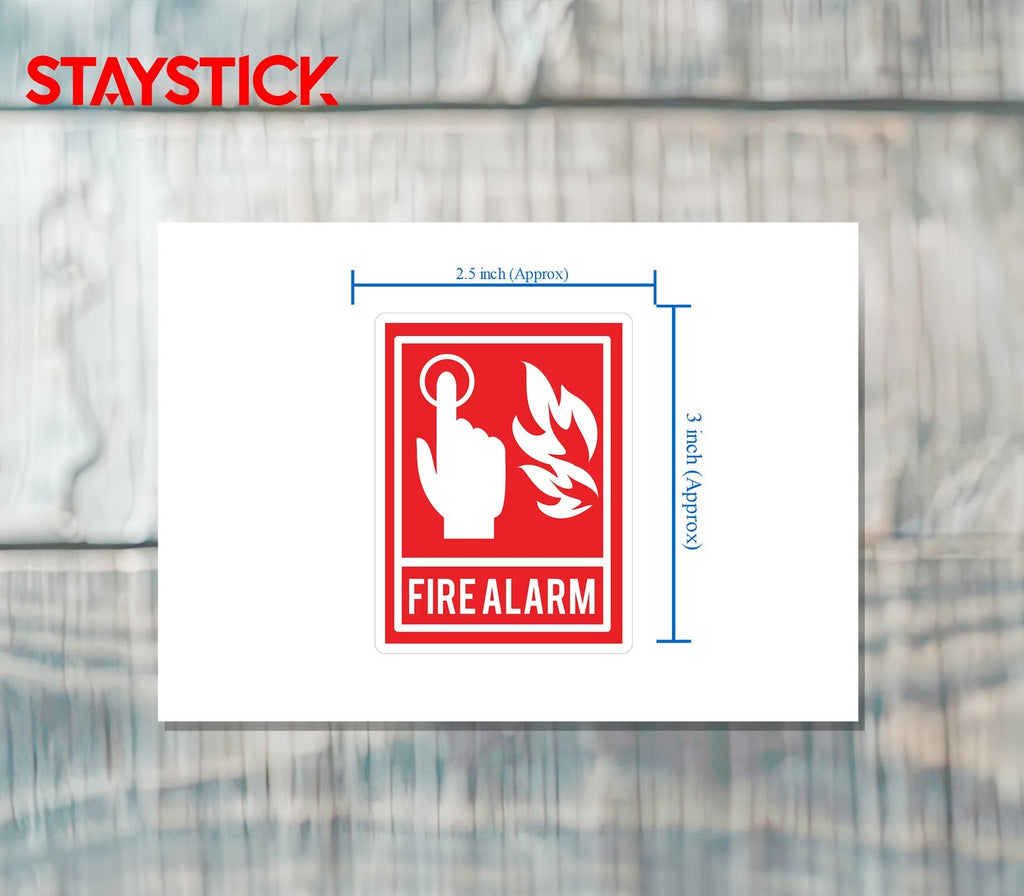 FIRE ALARM STICKER Premium Vinyl Sticker