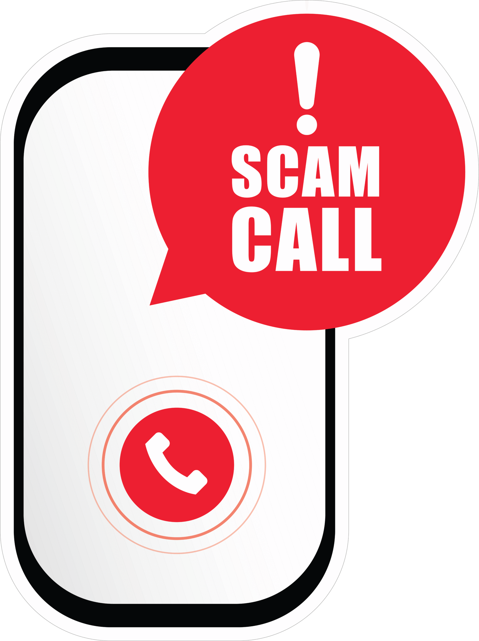 SCAM CALL STICKER Premium Vinyl Sticker