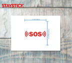 SOS STICKER Safety Sticker