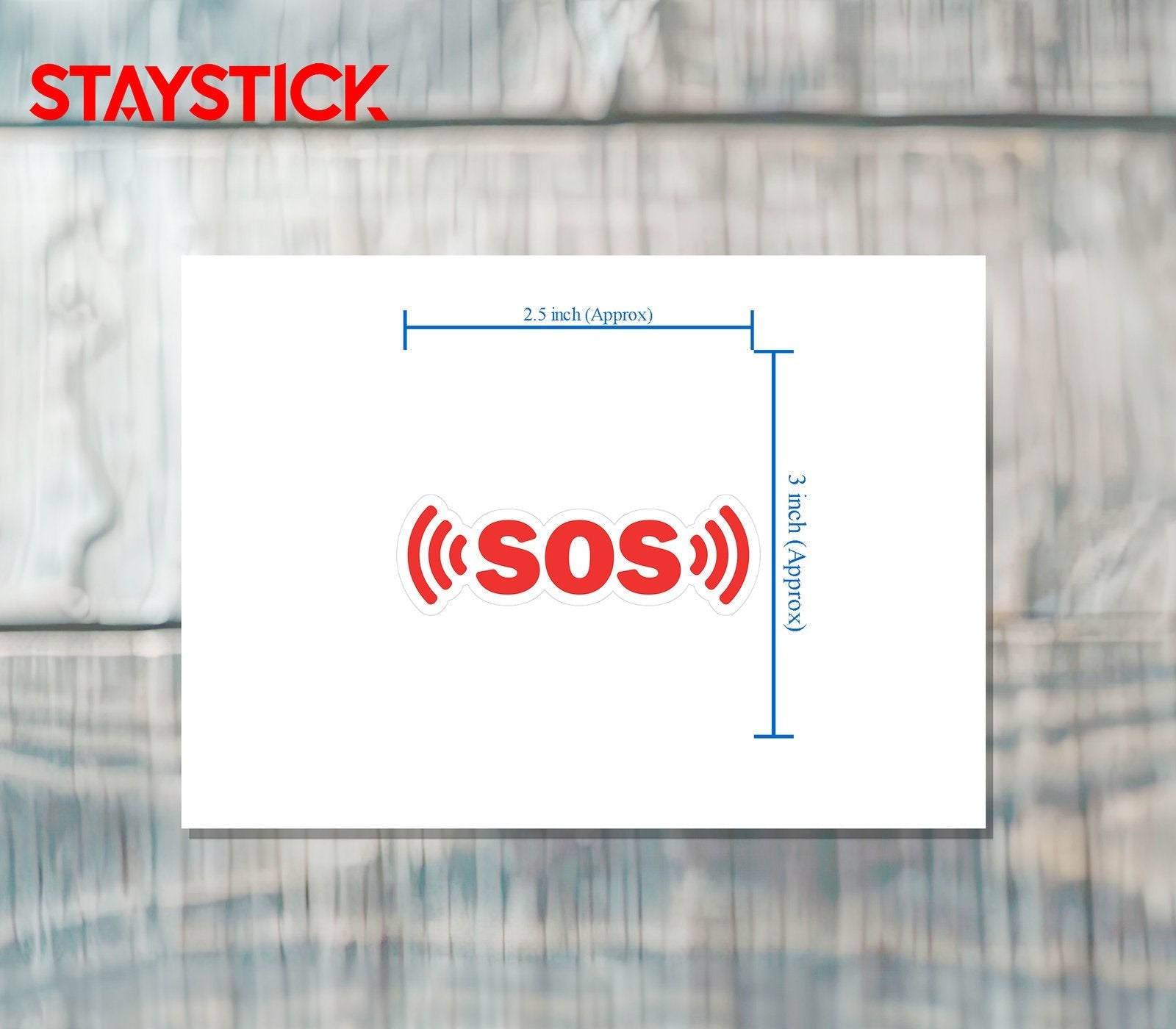 SOS STICKER Safety Sticker