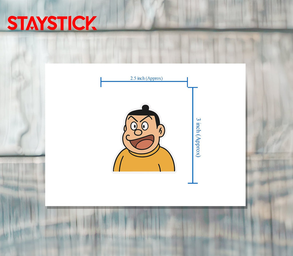 Gian Doraemon Sticker Premium Vinyl Sticker