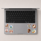Mystic Zodiac Mini Sticker Sheet (8 Vinyl Stickers)