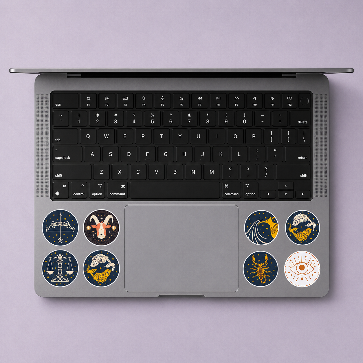 Mystic Zodiac Mini Sticker Sheet (8 Vinyl Stickers)