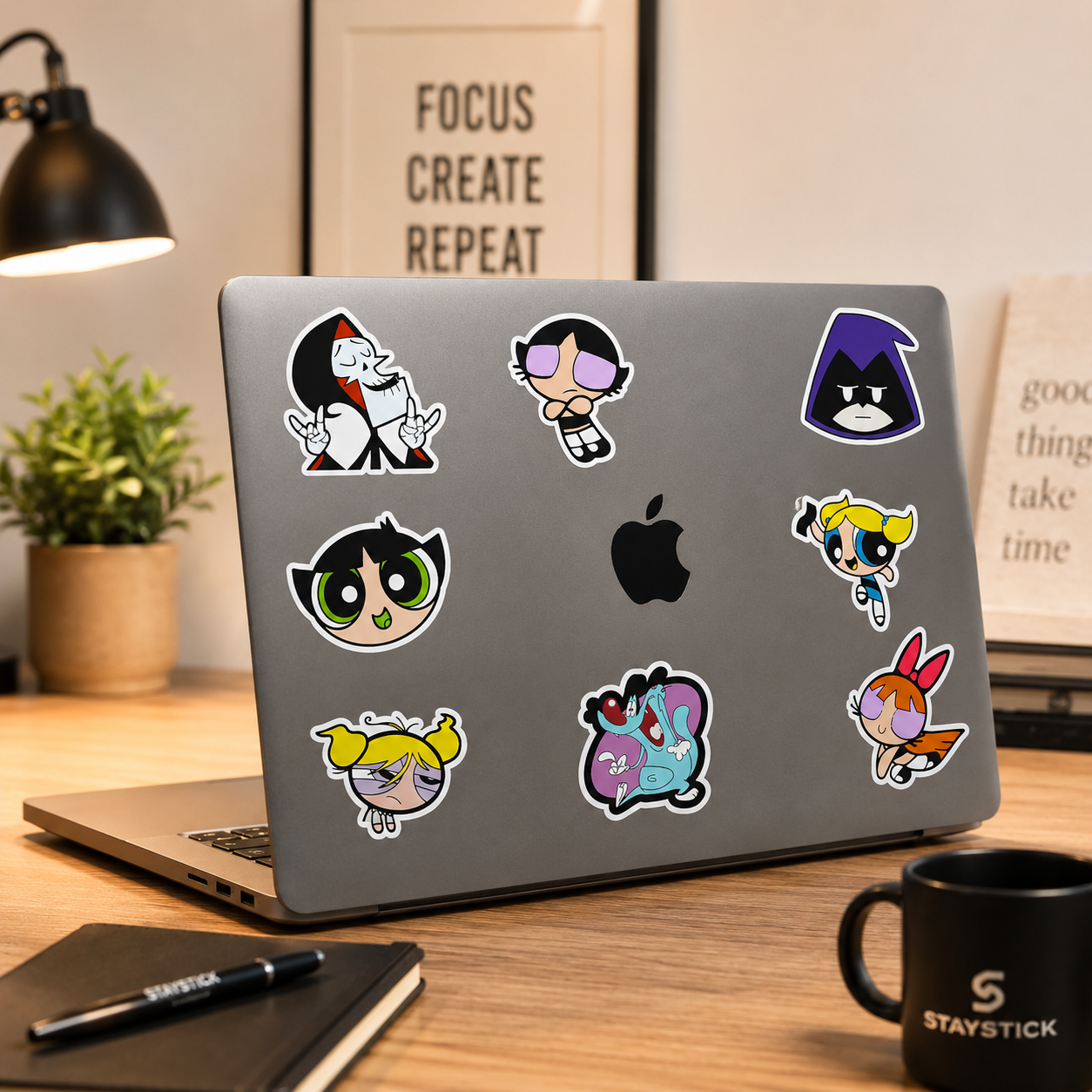 Powerpuff Girls Mini Sticker Sheet (8 Vinyl Stickers)
