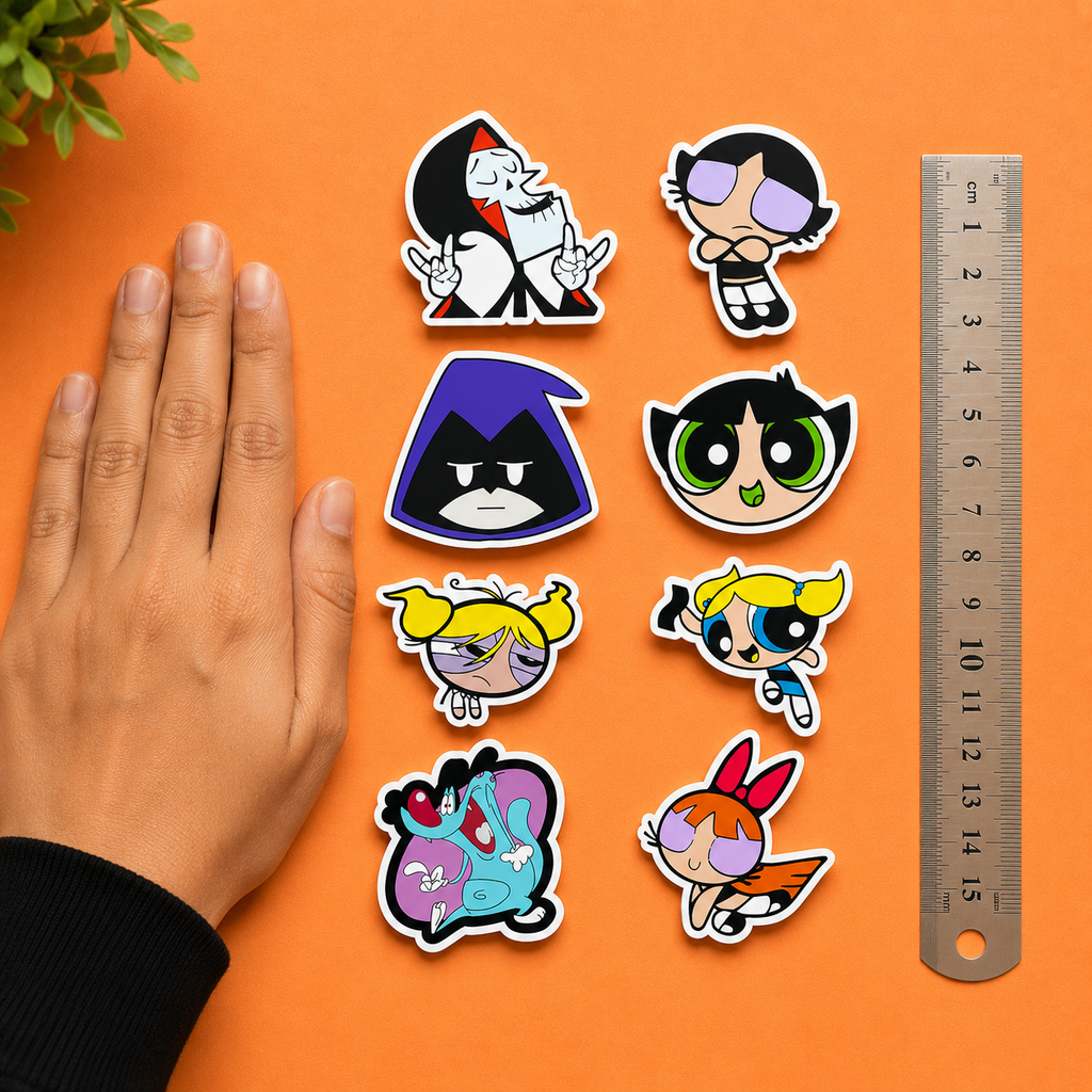 Powerpuff Girls Mini Sticker Sheet (8 Vinyl Stickers)