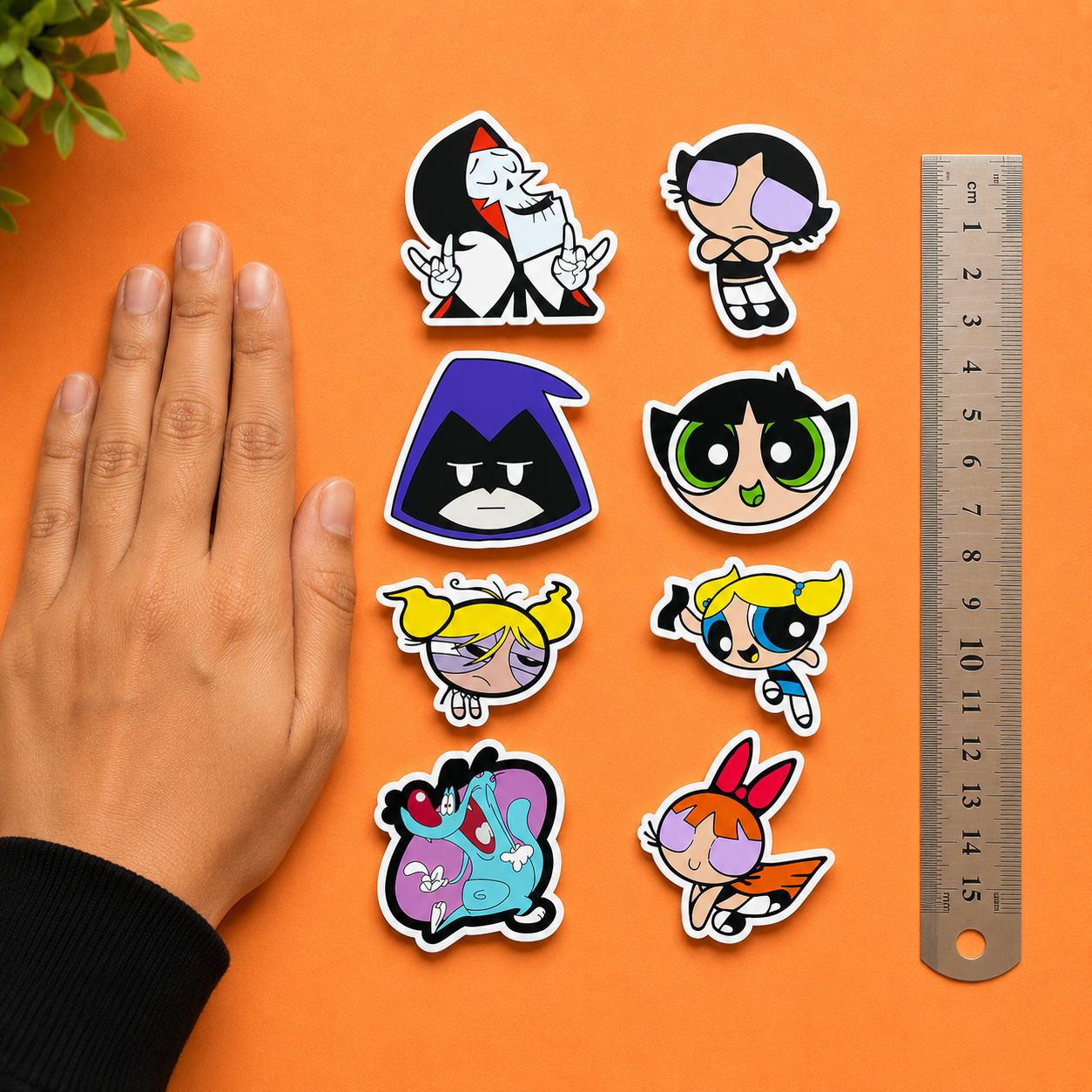 Powerpuff Girls Mini Sticker Sheet (8 Vinyl Stickers)