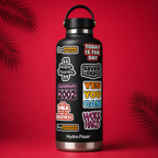 Coder & Hustle Mini Sticker Sheet (9 Vinyl Stickers)