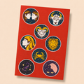 Celestial Zodiac Mini Sticker Sheet (8 Vinyl Stickers)