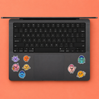 Kawaii Planets Mini Sticker Sheet (8 Vinyl Stickers)