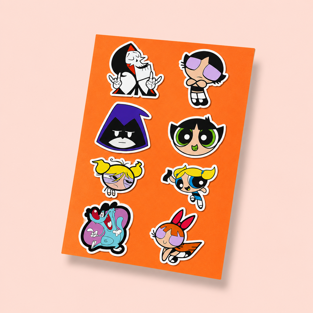Powerpuff Girls Mini Sticker Sheet (8 Vinyl Stickers)