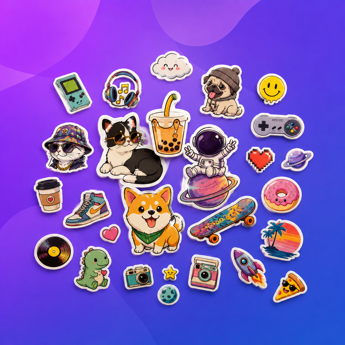GLOSSY STICKER