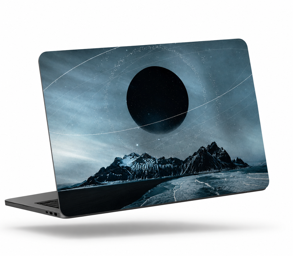 Black Moon laptop skin sticker