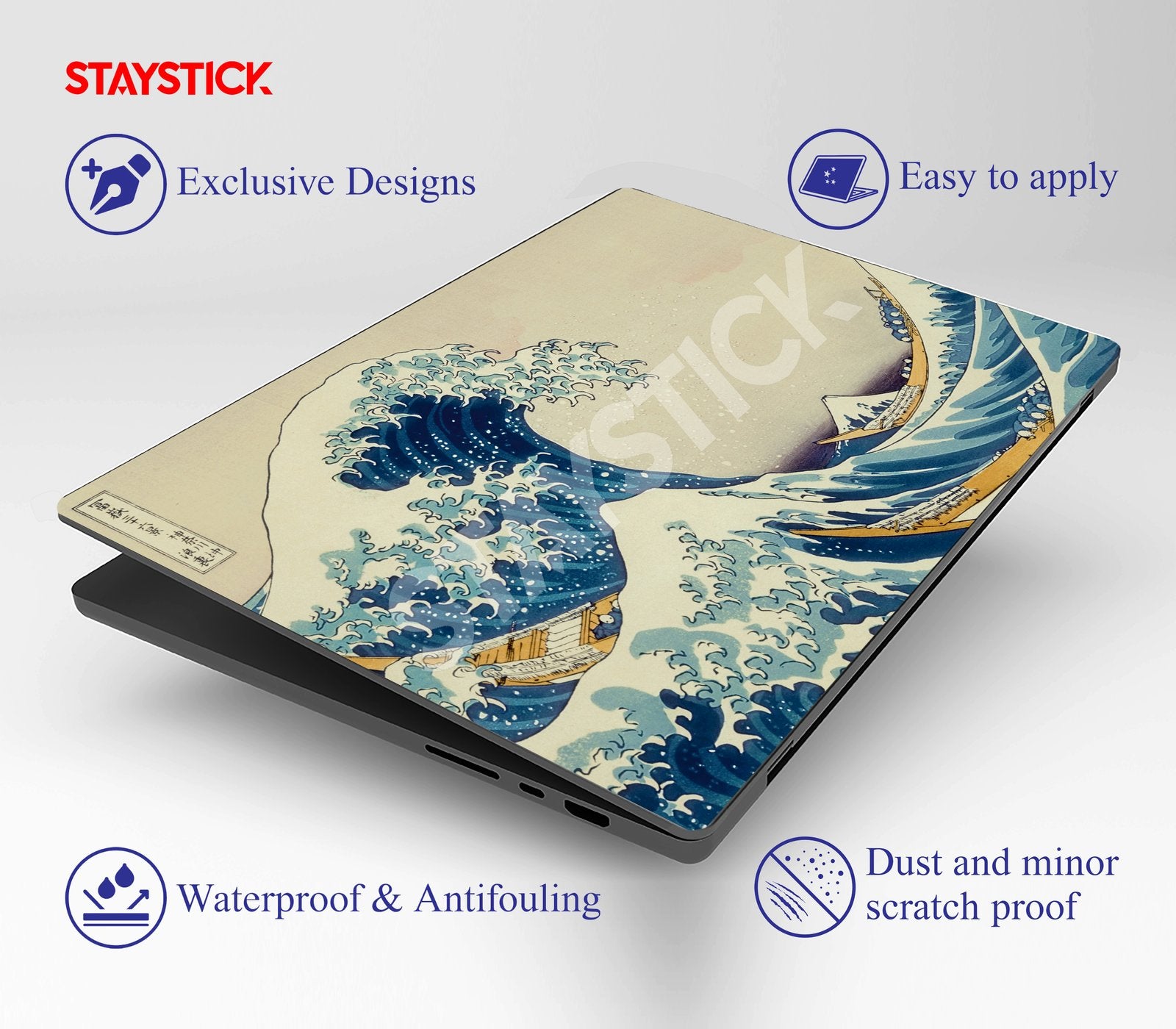 WAVE OF KANGUWA Laptop Skin