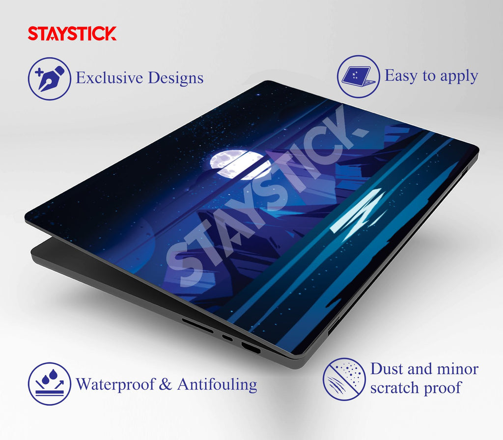 Night Moon Laptop Skin