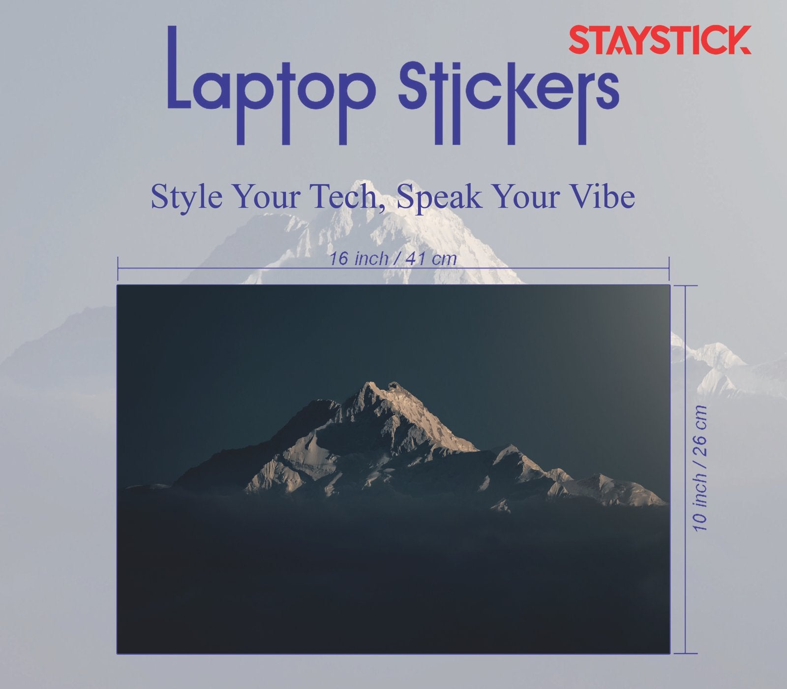 SNOW MOUNTAIN Laptop Skin