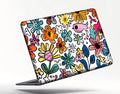 FLOWER DESIGNED SKIN LAPTOP STICKER