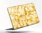 WHITE AND GOLDEN COLOR LAPTOP STICKER