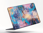 PURPLE AND PINK GRAPHICAL DESIGNED LAPTOP STICKER