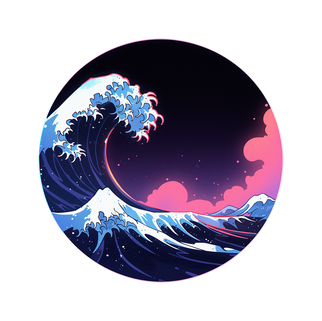 WAVE STICKER Premium Vinyl Sticker