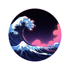 WAVE STICKER Premium Vinyl Sticker