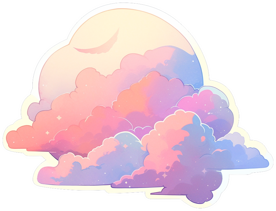 CLOUD STICKER Premium Vinyl Sticker