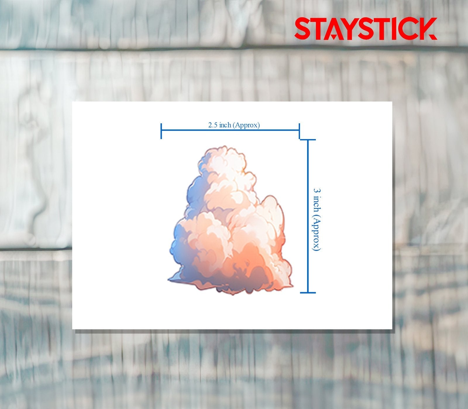 CLOUD 2 STICKER Premium Vinyl Sticker