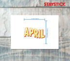 APRIL STICKER Premium Vinyl Sticker