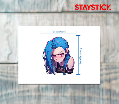 ANGRY GIRL STICKER Premium Vinyl Sticker
