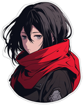 BOY ANIME STICKER Premium Vinyl Sticker