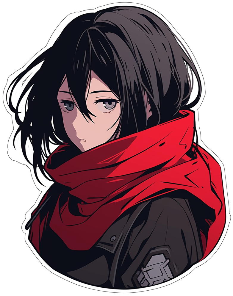 BOY ANIME STICKER Premium Vinyl Sticker