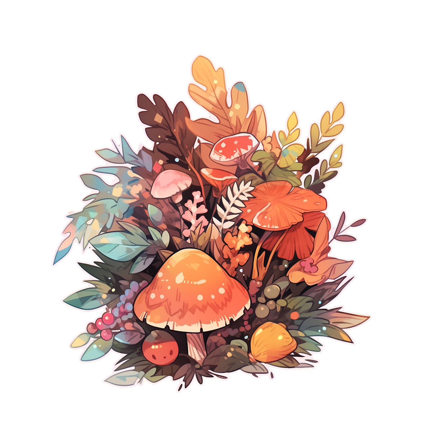 FOREST THEME STICKER Premium Vinyl Sticker