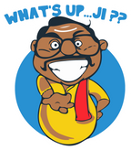 WHAT'S UP CARTOON STICKER Premium Vinyl Sticker
