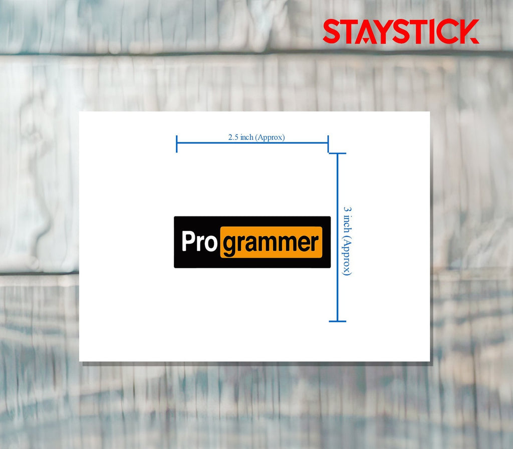 PROGRAMMER STICKER Premium Vinyl Sticker