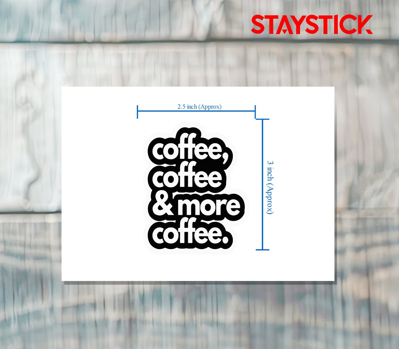 COFFEE STICKER Premium Vinyl Sticker