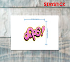 OOPS STICKER Premium Vinyl Sticker