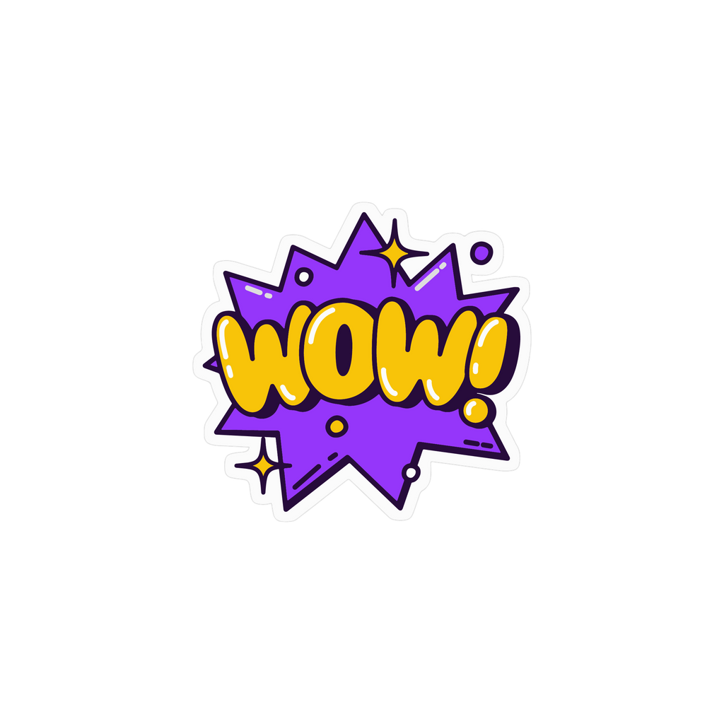 WOW STICKER Premium Vinyl Sticker