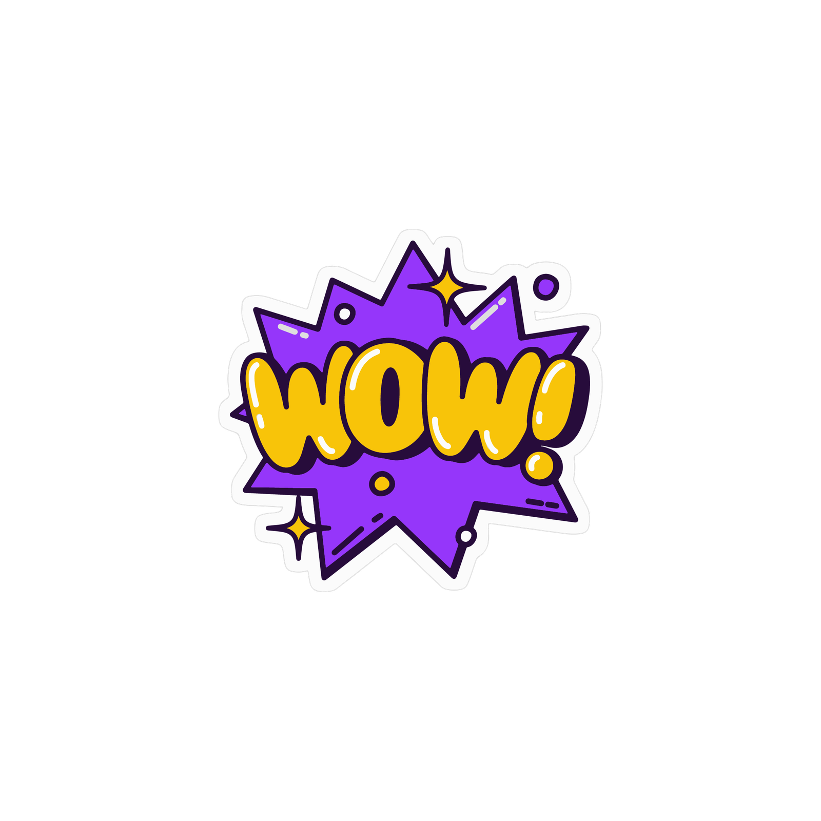 WOW STICKER Premium Vinyl Sticker