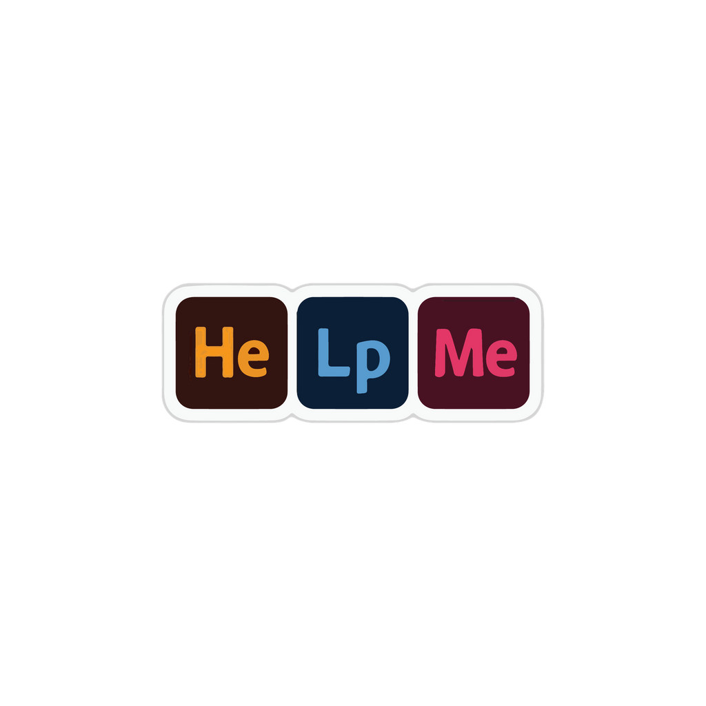 HELP ME STICKER Premium Vinyl Sticker