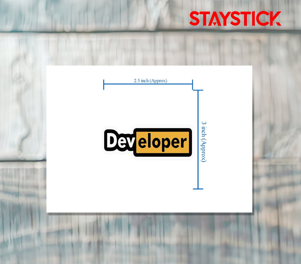 DEVLOPER STICKER Premium Vinyl Sticker