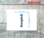 ZODIAC STICKER Premium Vinyl Sticker