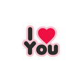 I LOVE YOU STICKER Premium Vinyl Sticker