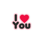 I LOVE YOU STICKER Premium Vinyl Sticker