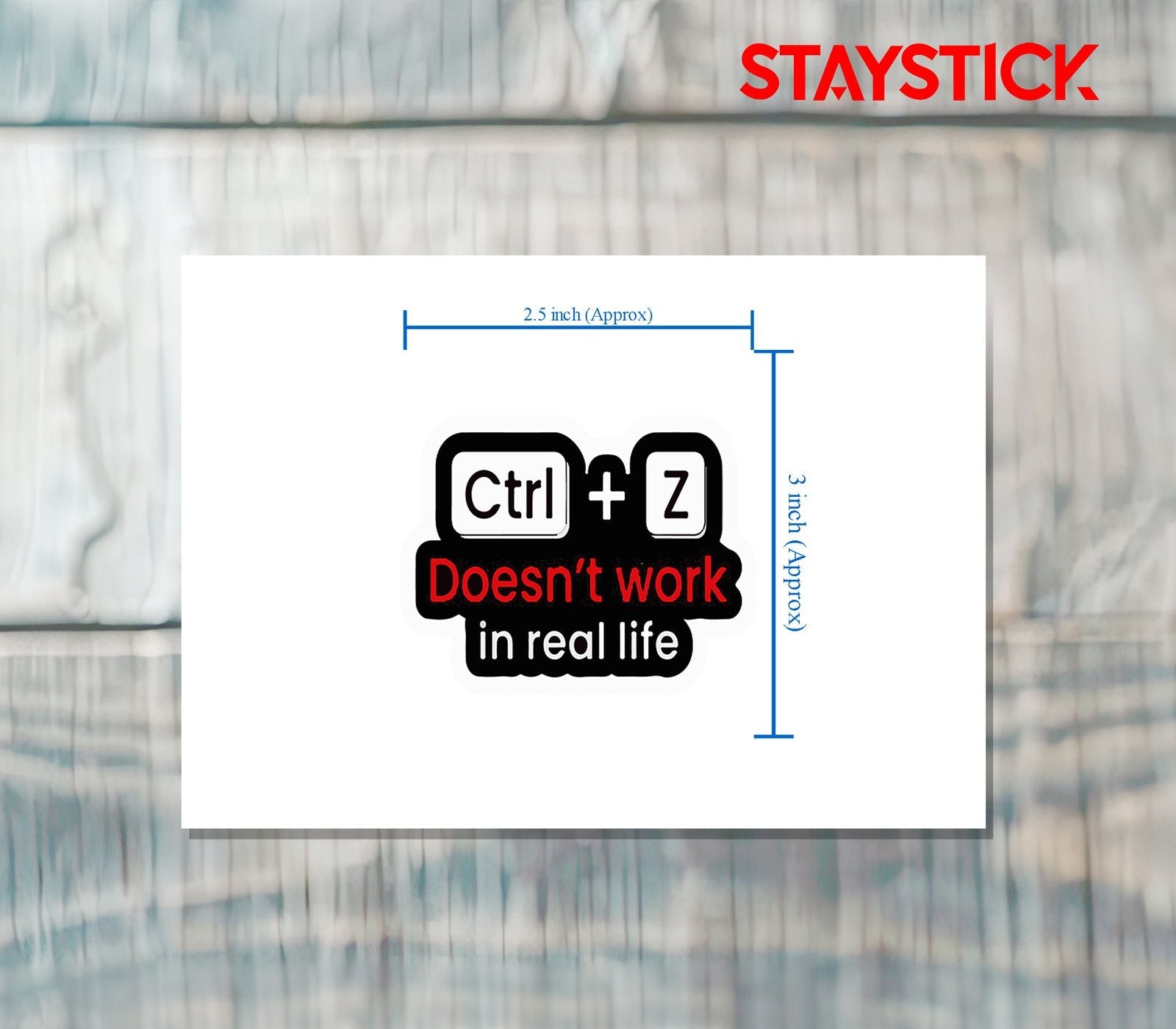 REALITY STICKER Premium Vinyl Sticker