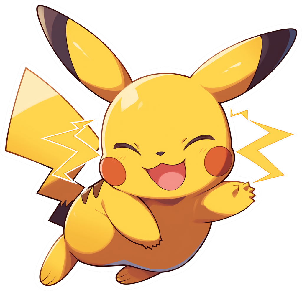 PIKACHU STICKER 3D Premium Sticker