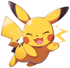 PIKACHU STICKER 3D Premium Sticker