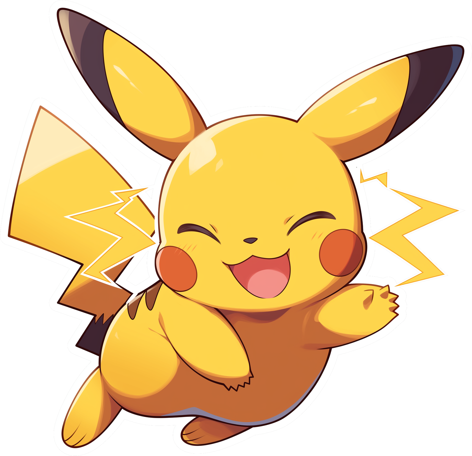 PIKACHU STICKER 3D Premium Sticker