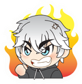 FIRE GIRL STICKER Premium Vinyl Sticker
