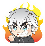 FIRE GIRL STICKER Premium Vinyl Sticker