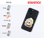 FIRE GIRL STICKER Premium Vinyl Sticker