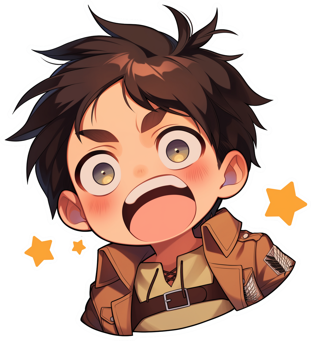 Laugh boy sticker Premium Vinyl Sticker